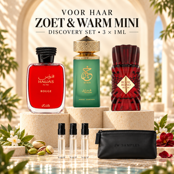 Voor Haar Zoet & Warm Mini Discovery Set |  3x 1ml samples / decants