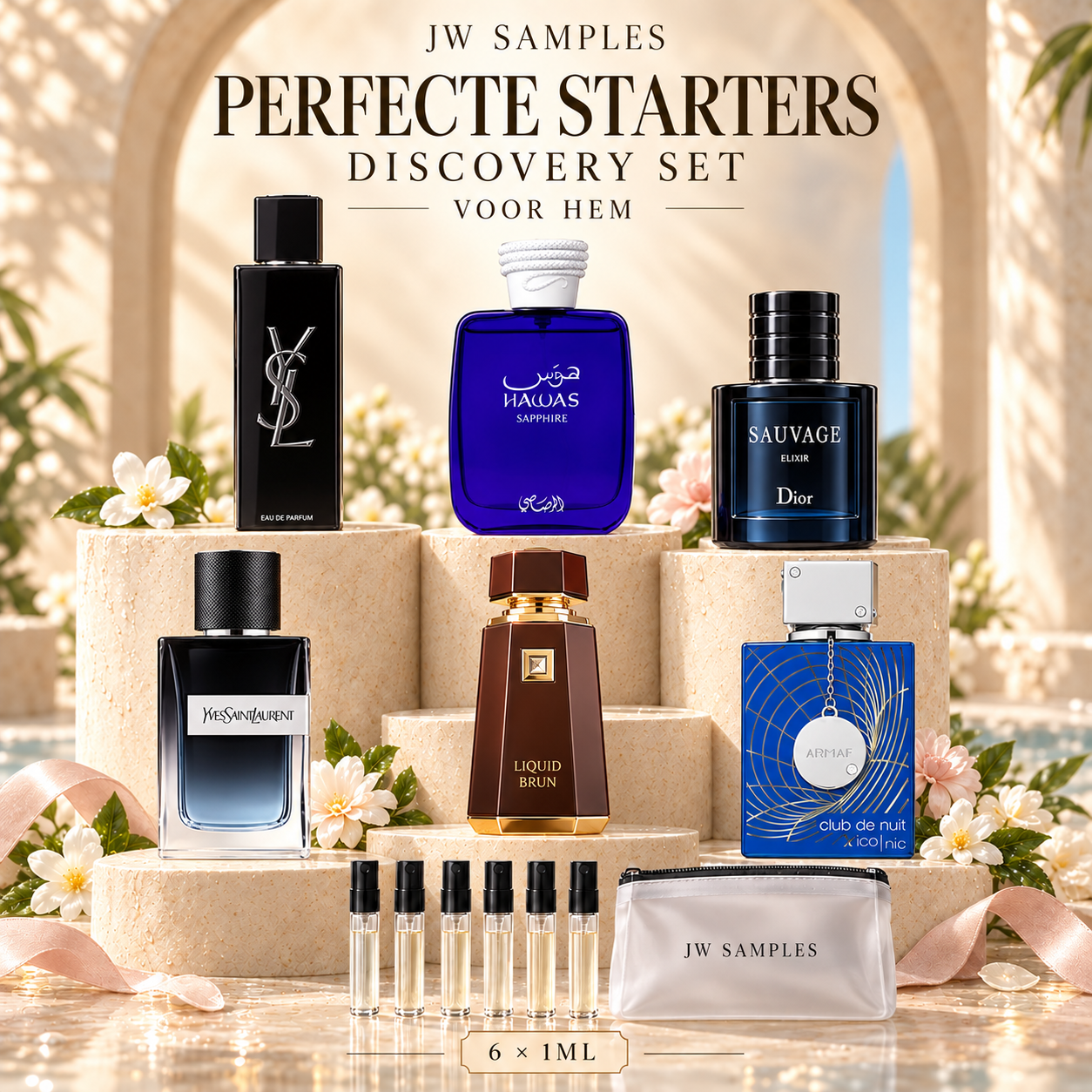 Voor Hem Perfecte Starters Discovery Set |  6x 1ml parfumsamples / decants