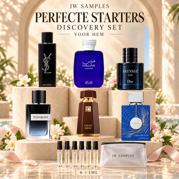 Voor Hem Perfecte Starters Discovery Set |  6x 1ml parfumsamples / decants