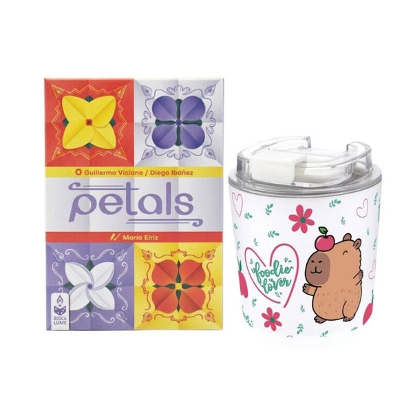 Kit Regalo Petals y Vaso Térmico Capibara White
