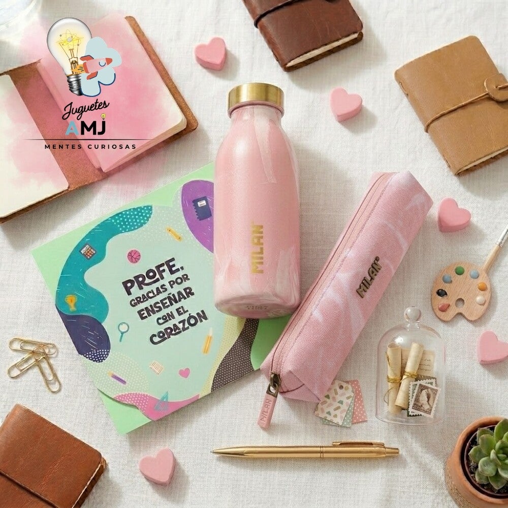 Kit Regalo Profe Milan Lava Rosa