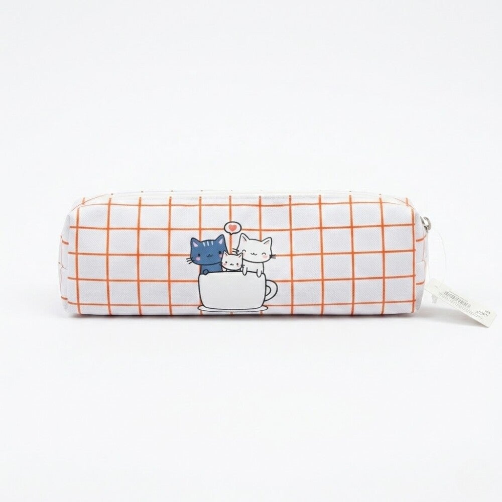 Estuche Gatitos Blanco-Naranja