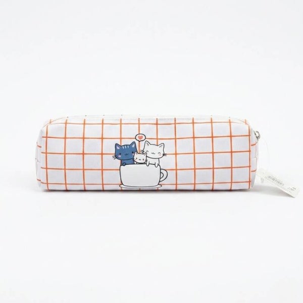 Estuche Gatitos Blanco-Naranja