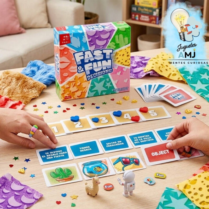 MAGICBOX Fast And Fun Decisions – Juego De Mesa Familiar Y En Equipo De Imaginación Y Deducción, Para 2-10 Jugadores, 8+ Años, Partidas De 15 Minutos