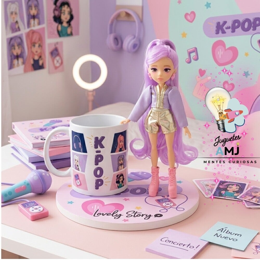 K-Pop Kit Regalo Muñeca Nari y Taza Lovely