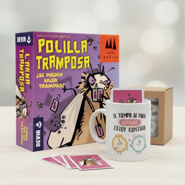 Kit Regalo Polilla Tramposa y Taza