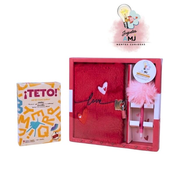 Kit Regalo Juego Teto y Diario Peluche
