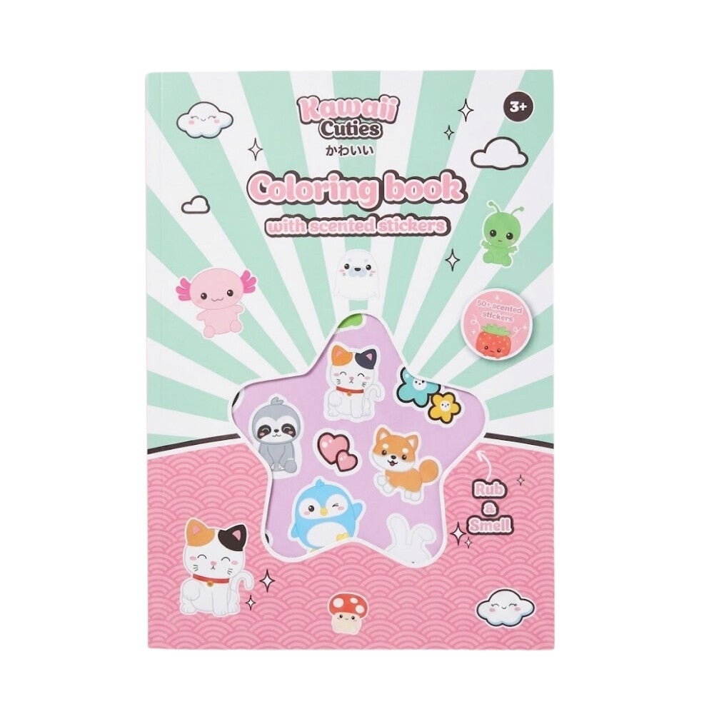 Libro de Colorear Kawaii con olor Axolote