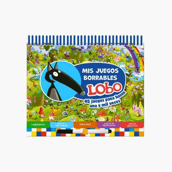 Mis Juegos Borrables Lobo 5-8 años