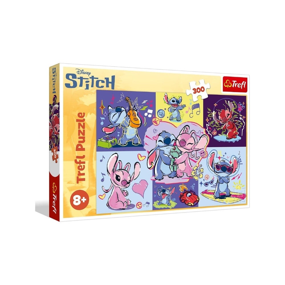 Puzle Stich y Angel Amor y música +5 años 120 pc Treft