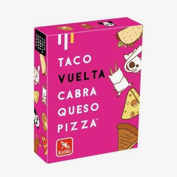 Juego Taco, vuelta, cabra, queso, pizza