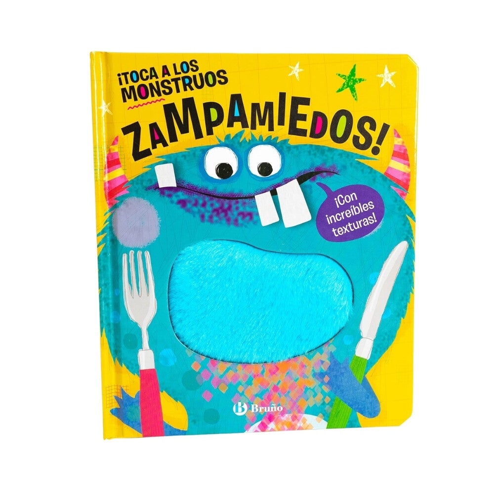 ¡Toca los Monstruos Zampamiedos! Libro de texturas Bruño