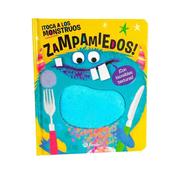 ¡Toca los Monstruos Zampamiedos! Libro de texturas Bruño