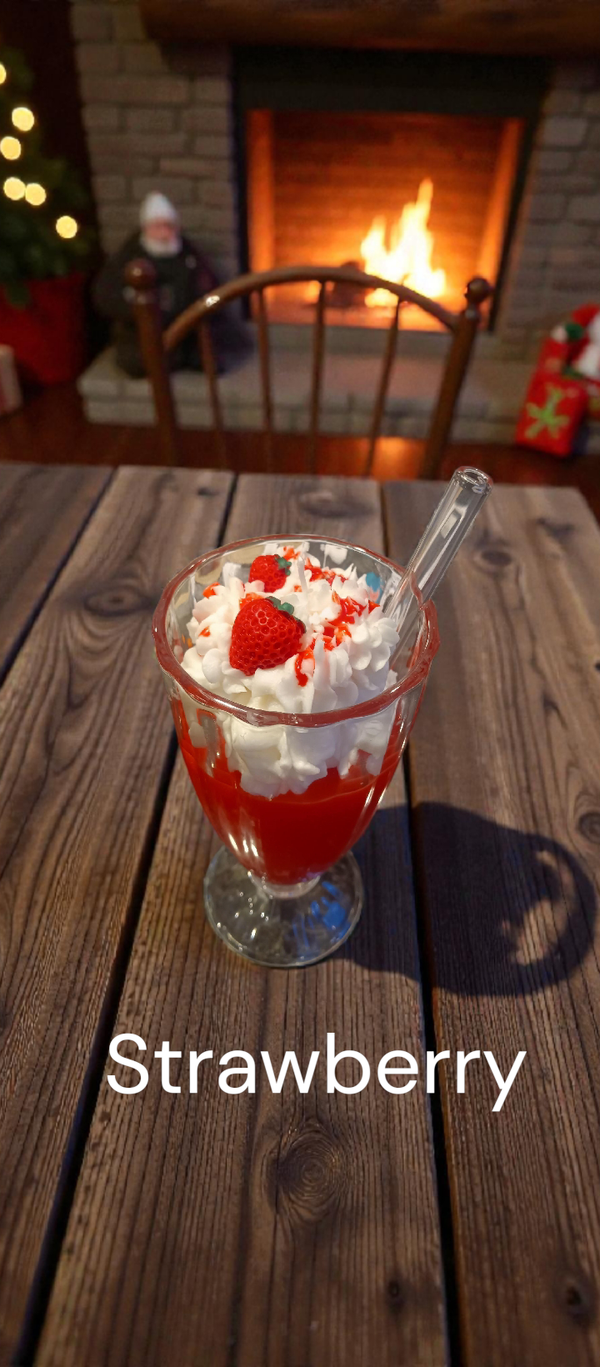 Ice cream sundae candles