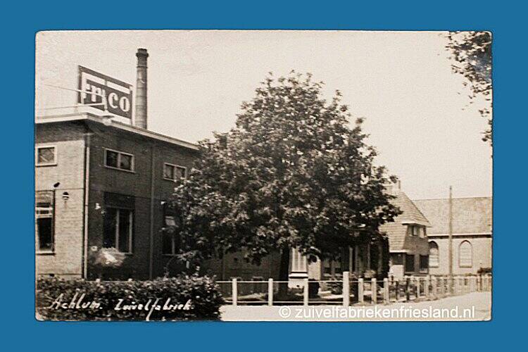 Fotokaart zuivelfabriek Achlum