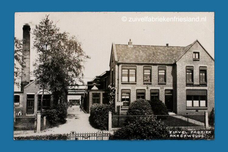 fotokaart zuivelfabriek Akkerwoude