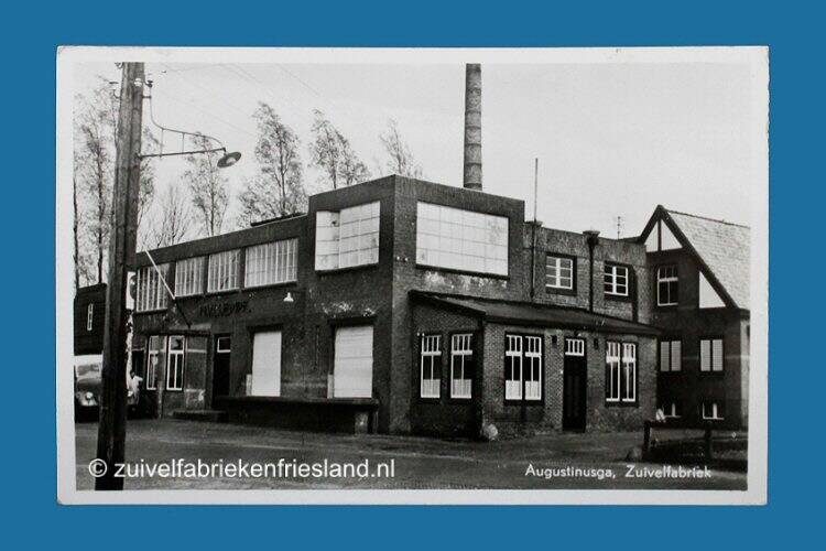 Ansichtkaart zuivelfabriek Augustinusga