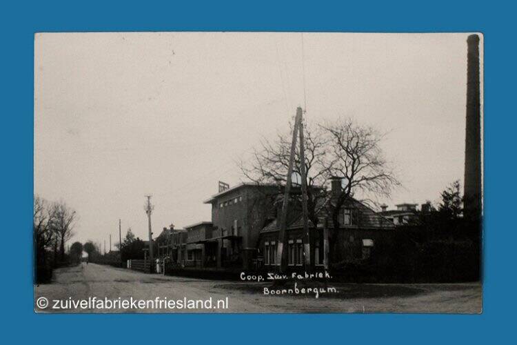 Fotokaart zuivelfabriek Boornbergum