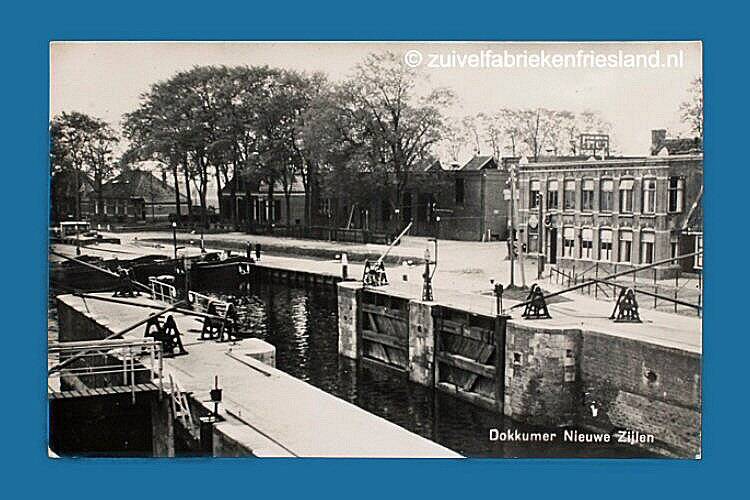 Ansichtkaart zuivelfabriek  Dokkumer Nieuwe Zijlen