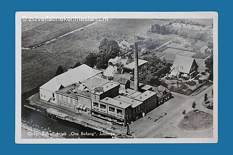 Ansichtkaart zuivelfabriek Jubbega