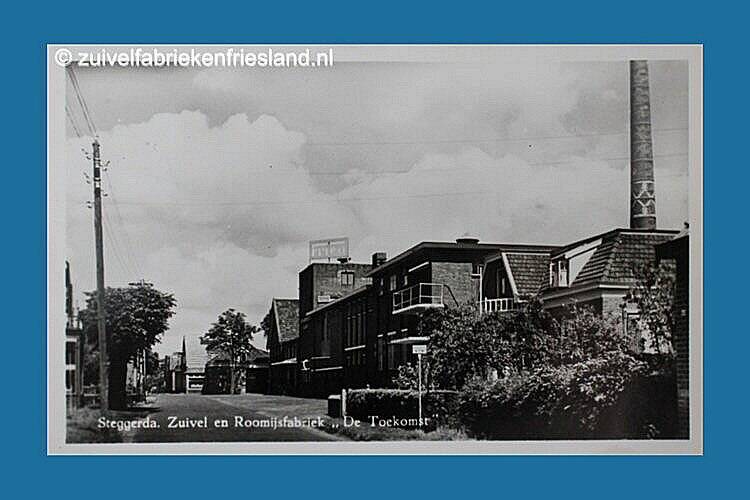 Ansichtkaart zuivelfabriek Steggerda