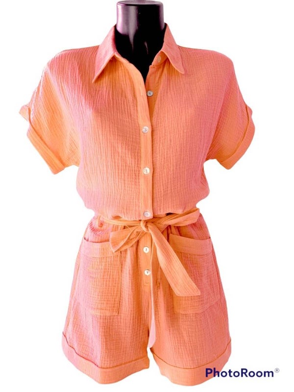 JACKIE playsuit peach