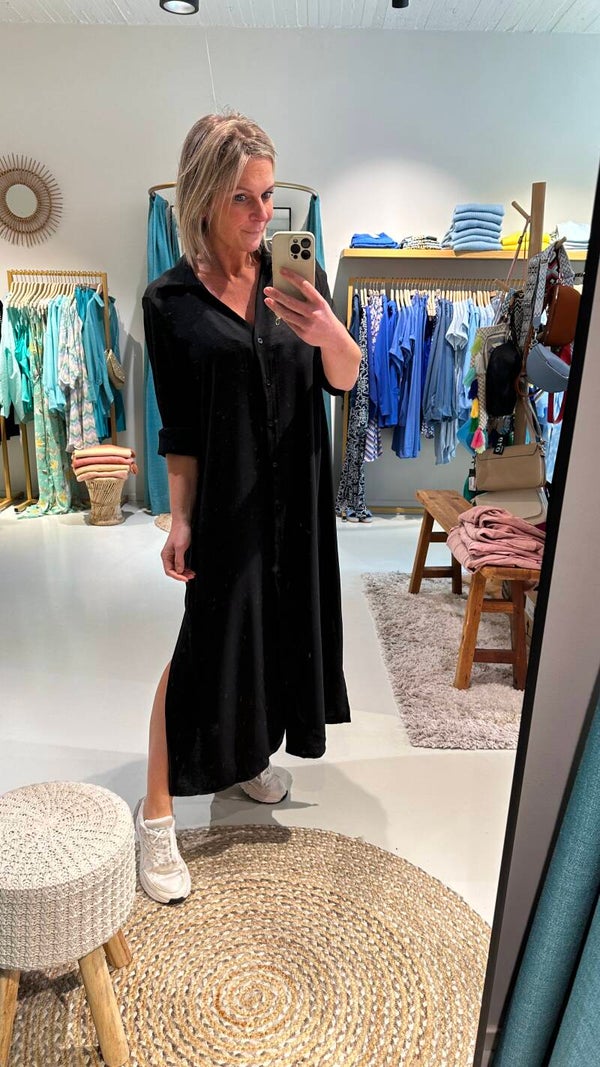 MICHA DRESS LONG BLACK
