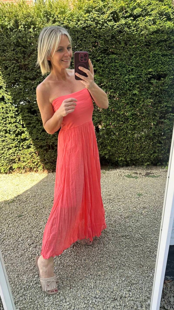 SUMMER DRESS/SKIRT coral