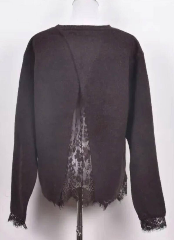 MILLI LACE KNIT BROWN