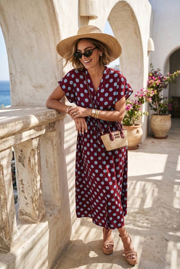 Dress summer polka dot