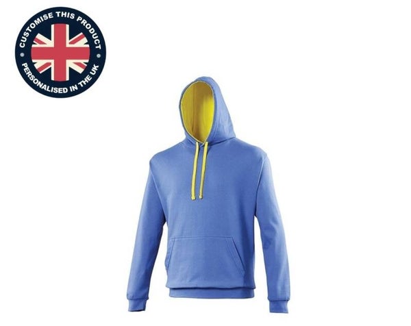 Ladies two tone hoodie