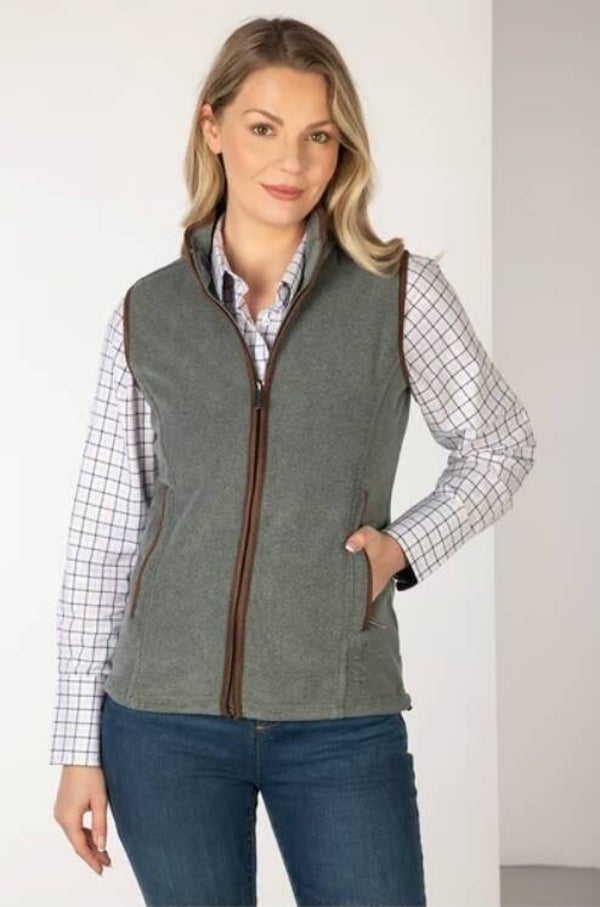 Womens slim fleece body warmer