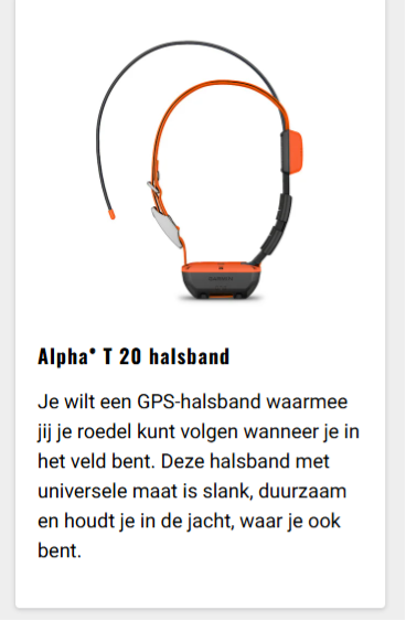 Alpha® T 20 halsband