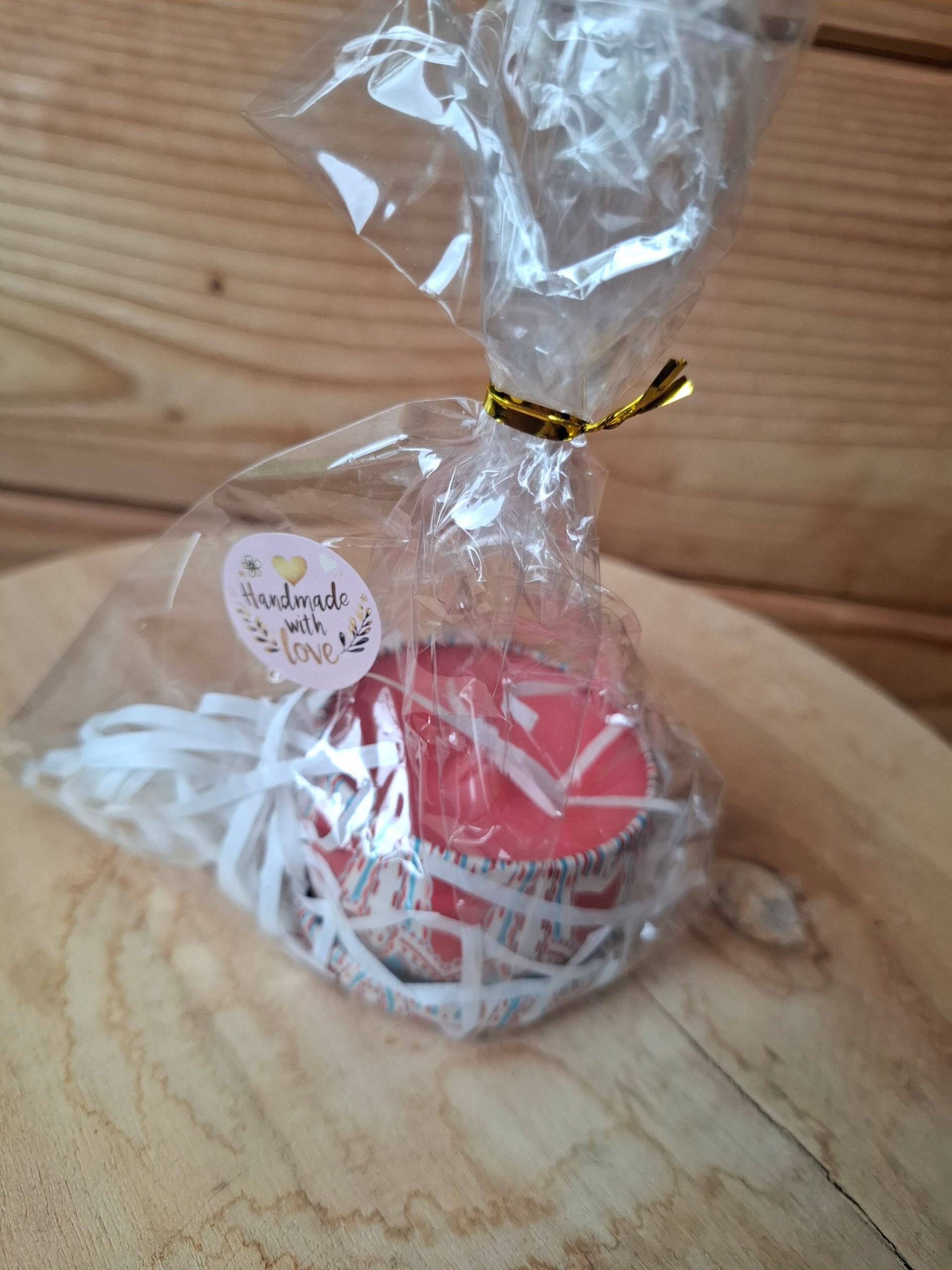 Kaars in blik rood
