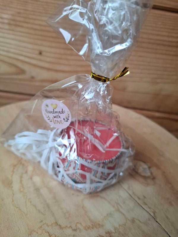 Kaars in blik rood