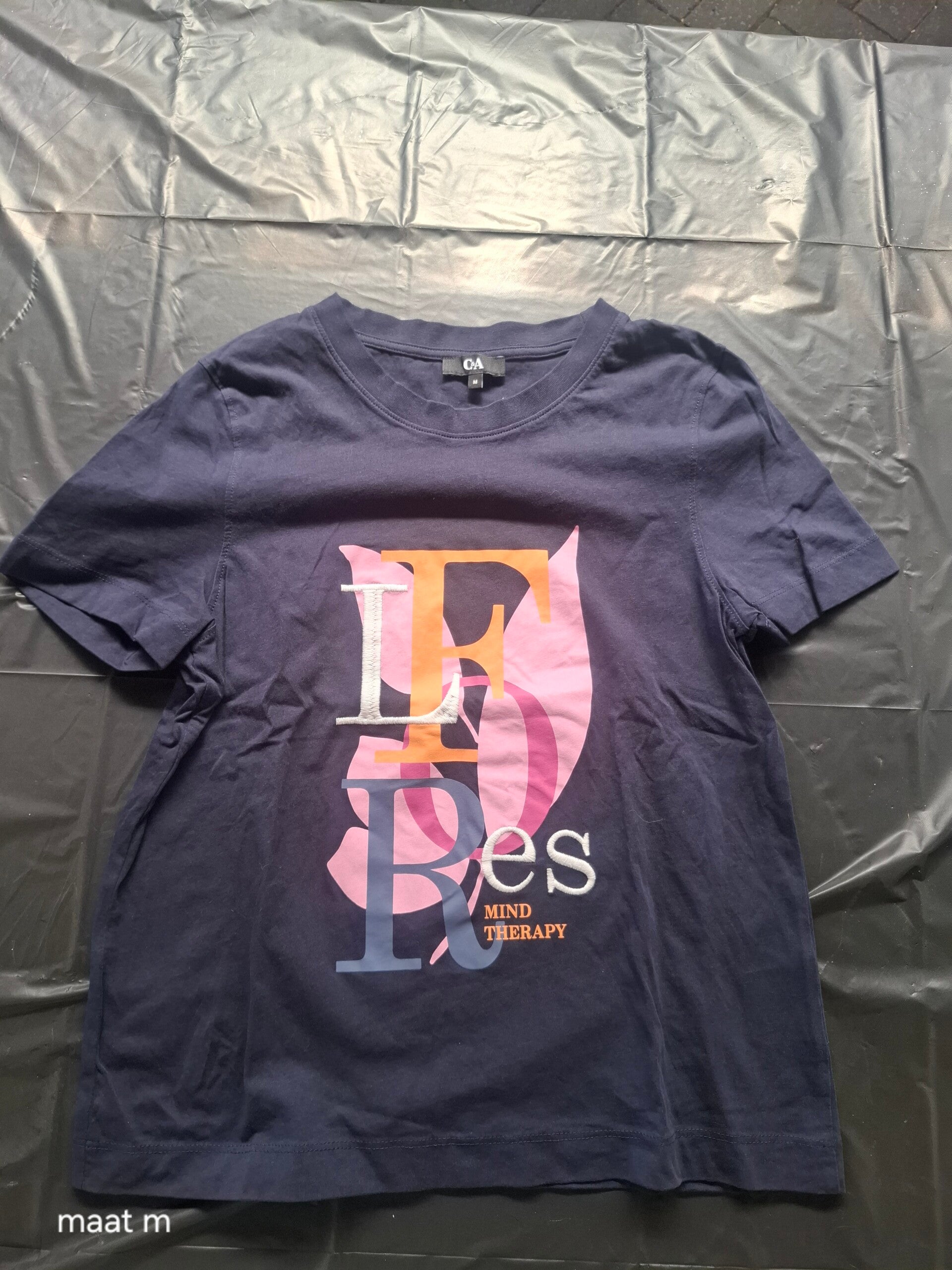 Blauw shirt met print