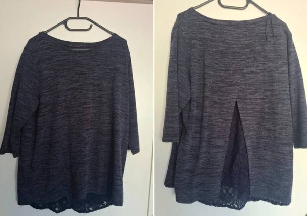 Blauw/grijs shirt