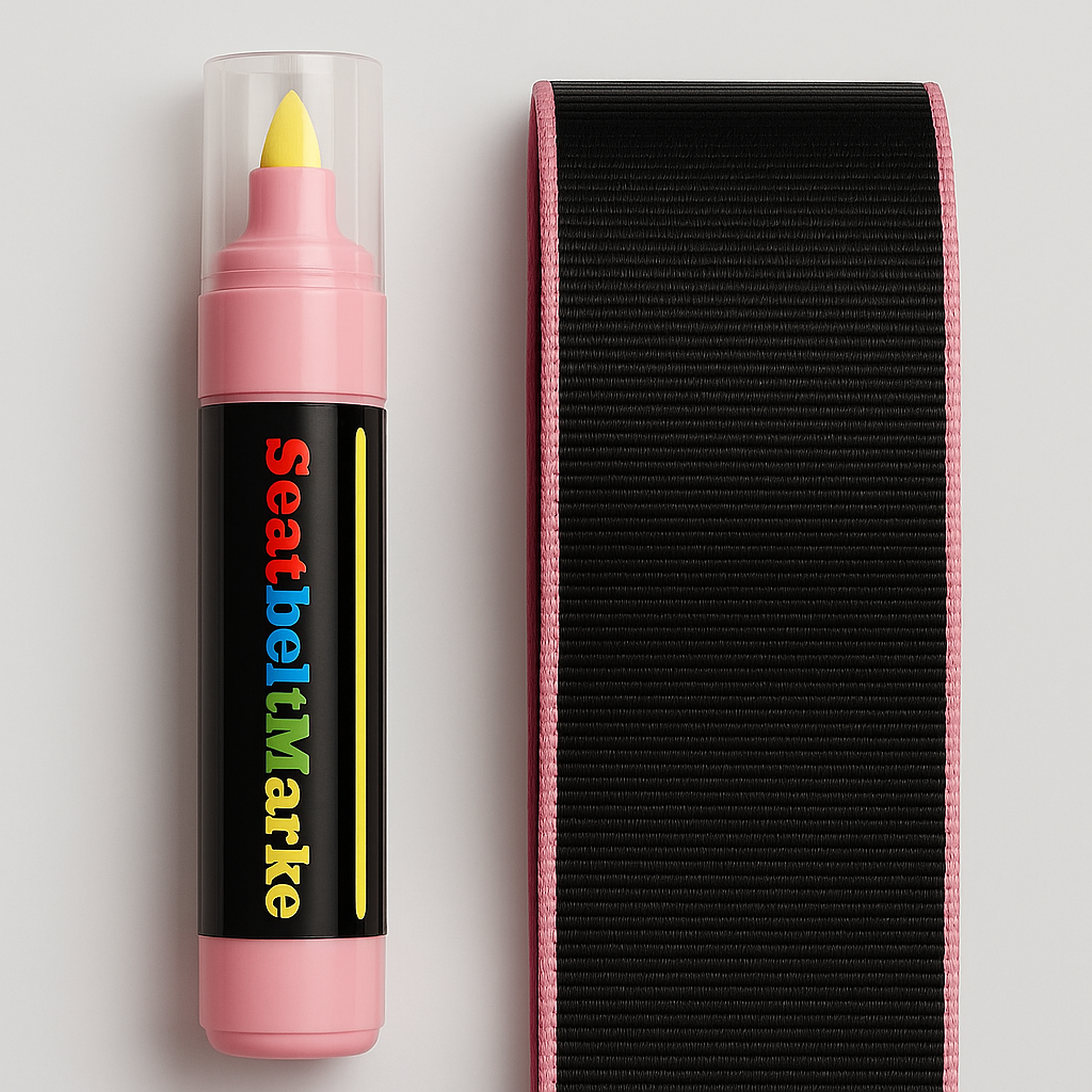 Gordelmarker licht roze