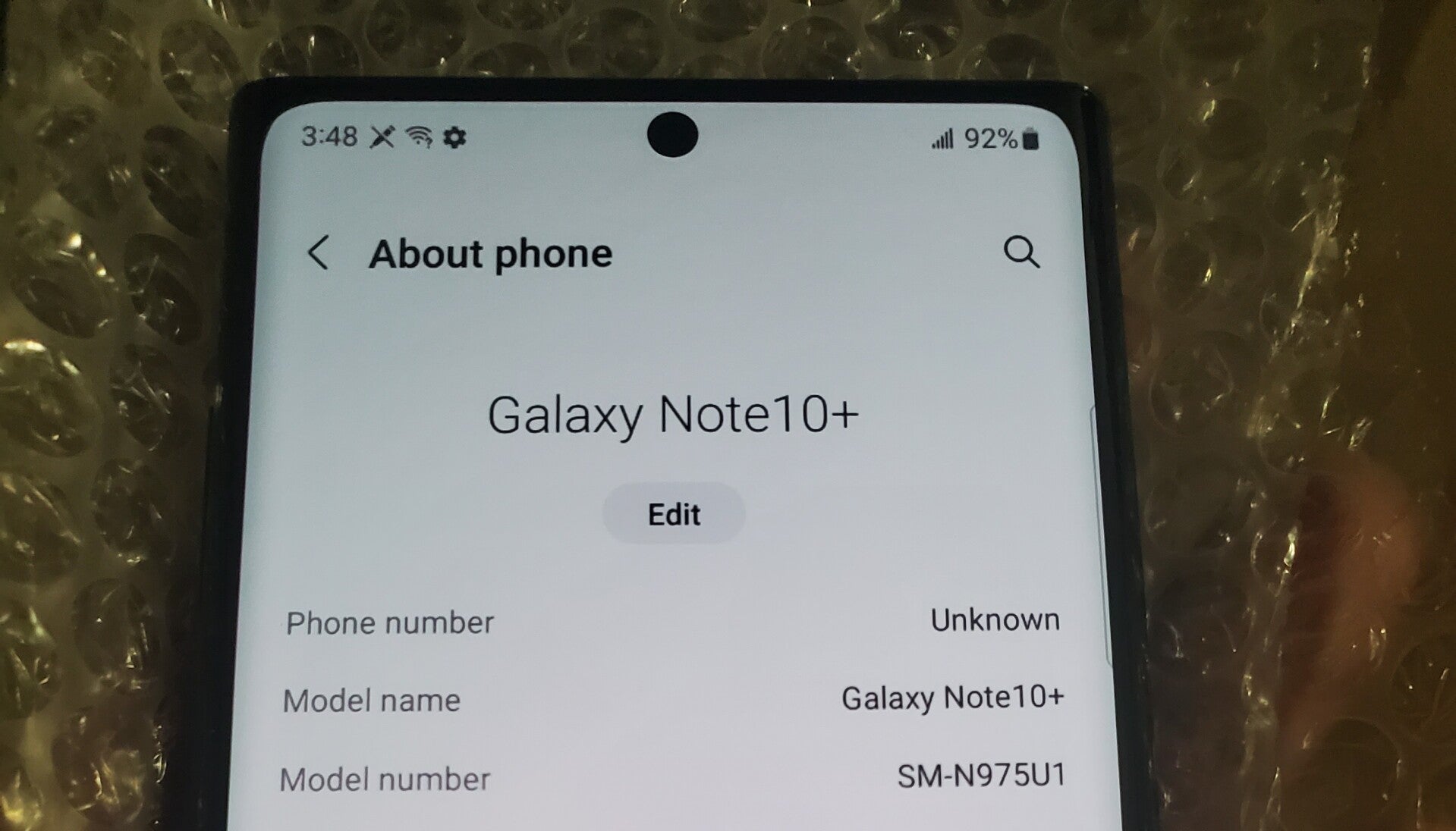 Samsung Galaxy Note10+ 256GB – Factory Unlocked – New Condition – Premium AMOLED Display Black