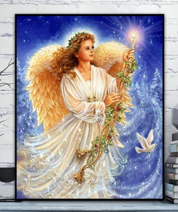 Diamond painting, thema Engel, 15x20cm ( Dionys design 18)