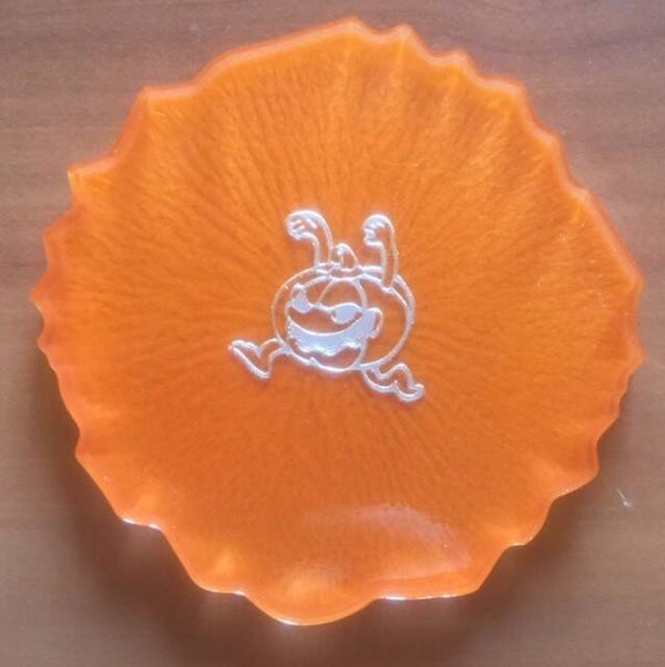 Handgemaakte onderlegger: " Halloween" ( Dionys design 10)