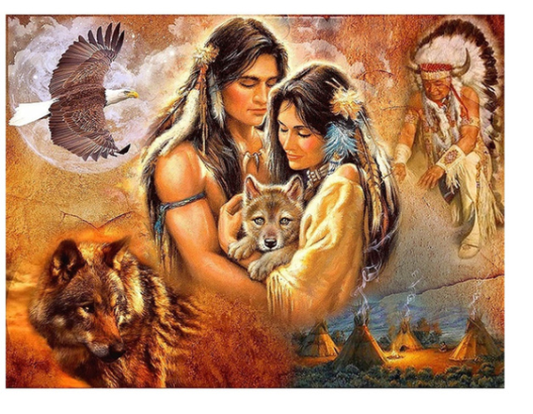 Diamond painting: Indiaan ( Dionys design 6)