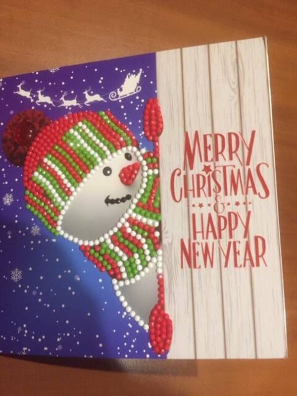 wenskaart: " Merry Christmas & Happy New Year." ( Dionys design 30)