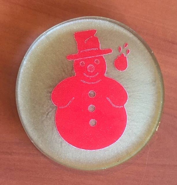 handgemaakte onderlegger: kerst  ( Dionys design 58)
