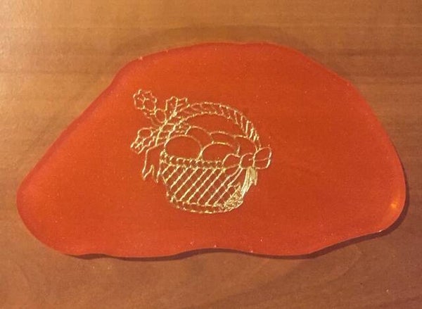 handgemaakte onderlegger: Pasen  ( Dionys design 18)