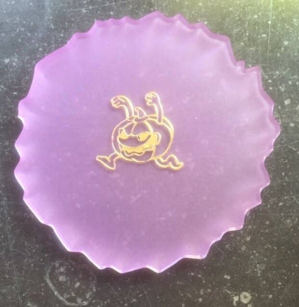 Handgemaakte onderlegger: " Halloween" ( Dionys design 8)