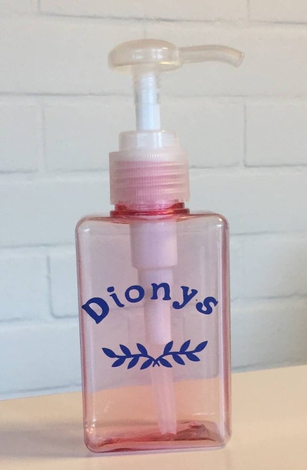 zeeppompje 2: roze ( blauwe letters) 100ml