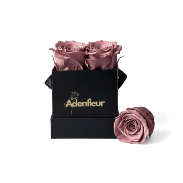 Fleur Box Eckig Schwarz - Echte Infinity-Rosen🌹🌹🌹🌹