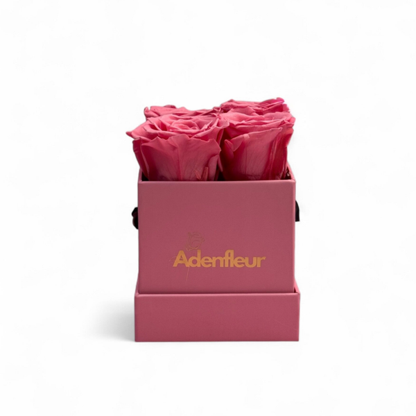 Fleur Box Eckig Zartrosa – Echte Infinity-Rosen 🌹🌹🌹🌹