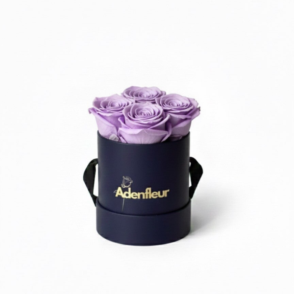 Fleur Box rund Tiefenblau - Echte Infinity-Rosen 🌹🌹🌹🌹